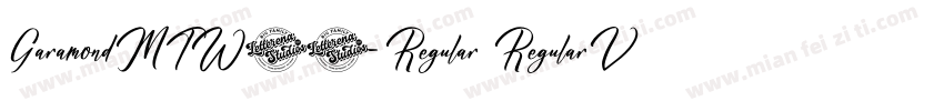 GaramondMTW03-Regular RegularVersio字体转换